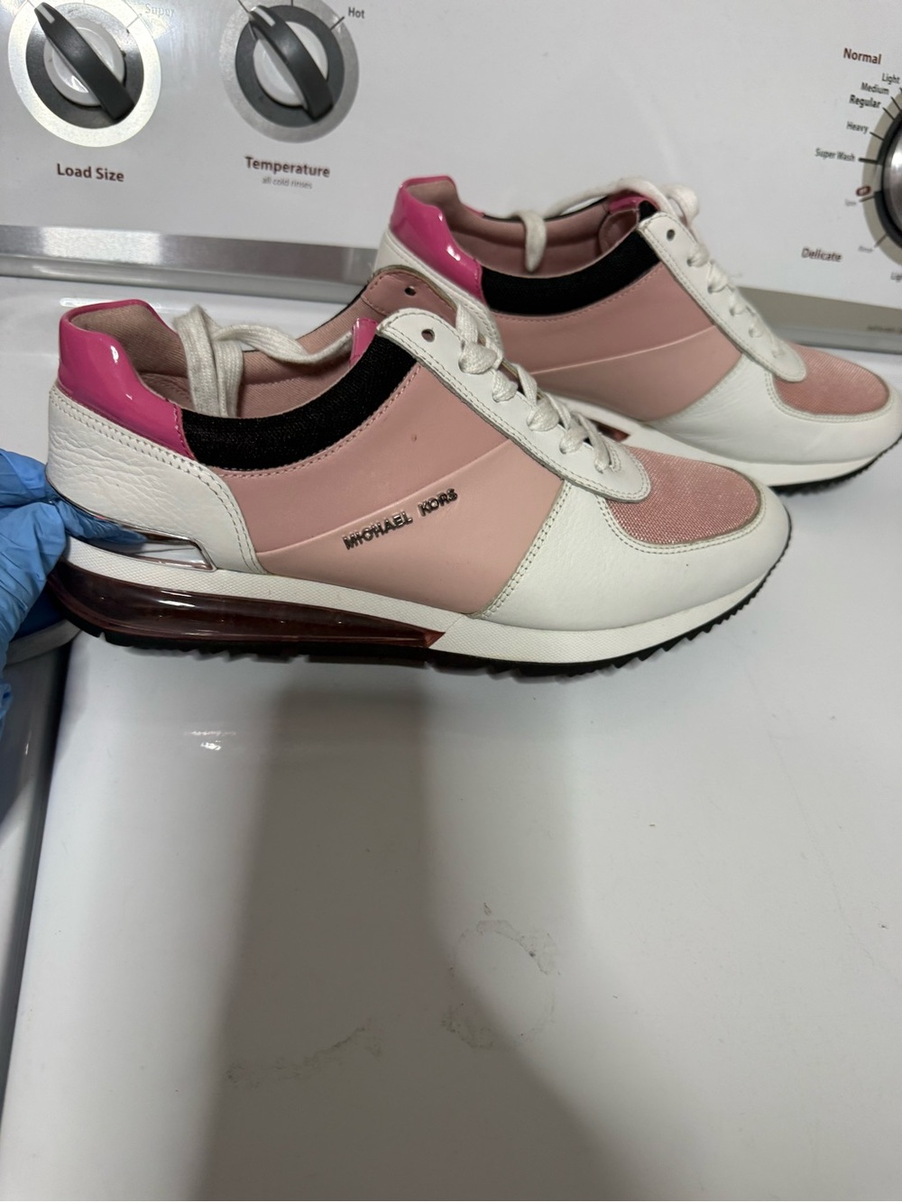 Michael Kors Pink, White & Black Women's Platform Sneakers